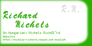 richard michels business card